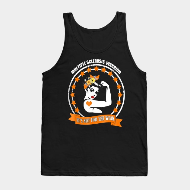 sclerosis multiple awareness warrior gift support fit Tank Top by aaltadel